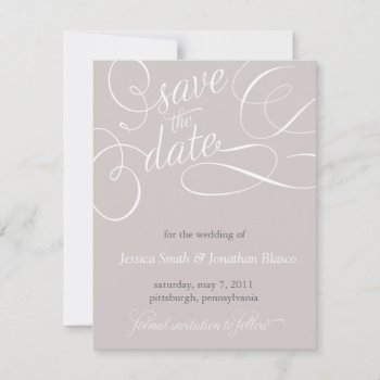 Elegant Save The Date Announcement by simplysostylish at Zazzle