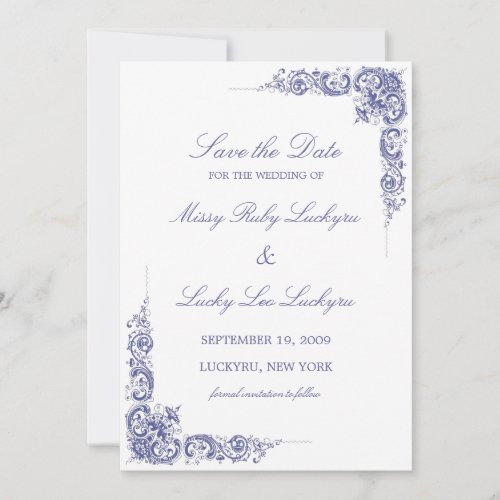 Elegant Save the Date Announcement