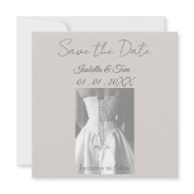 Elegant Save the Date Card, Modern Minimal