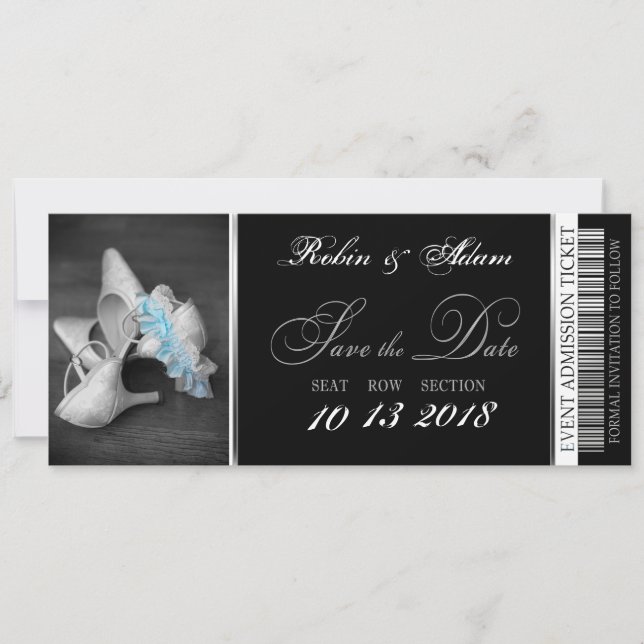 Elegant Save The Date Invite (Front)