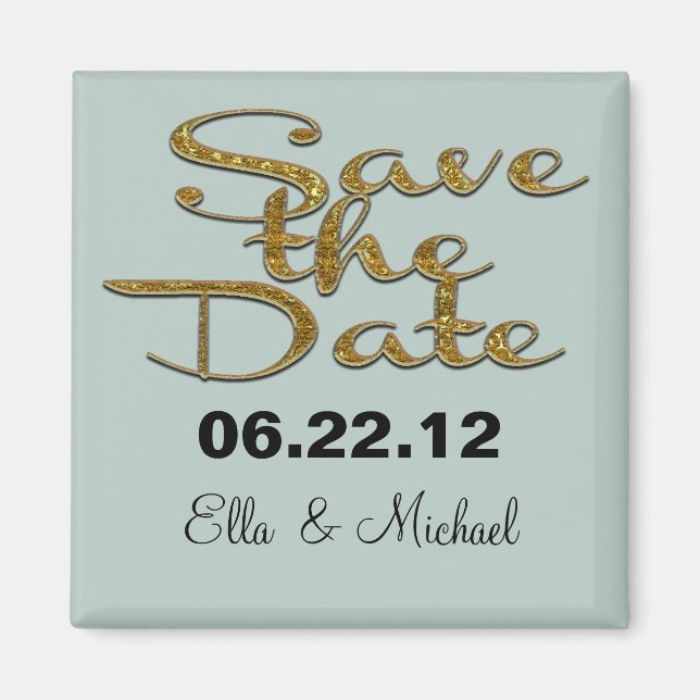 Elegant Save the date  Magnet (Front)