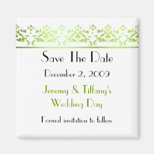 Elegant Save the Date Magnet
