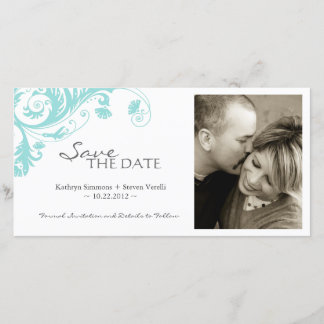 Elegant Save The Date Photo Card