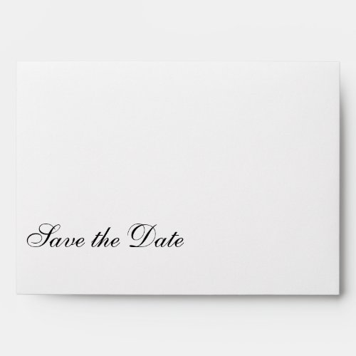 Elegant Save the Date Return Address Wedding Envelope