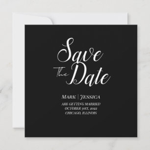 Elegant Save The Date Thank you Card