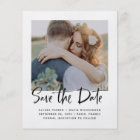 Elegant Save the Date | Typography Photo Budget