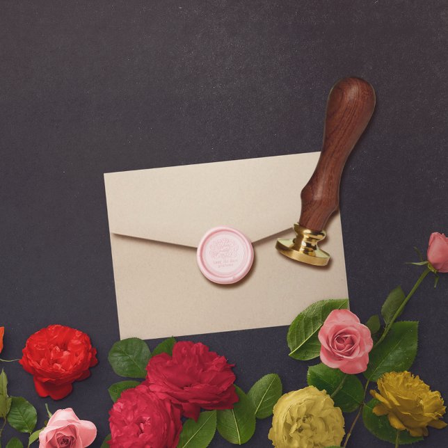 Elegant Save the Date  Wax Seal Stamp (Creator Uploaded)