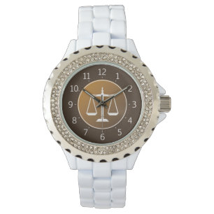Elegant Scales of Justice   Hand Watch