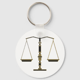 Elegant Scales of Justice | Law Firm Keychain