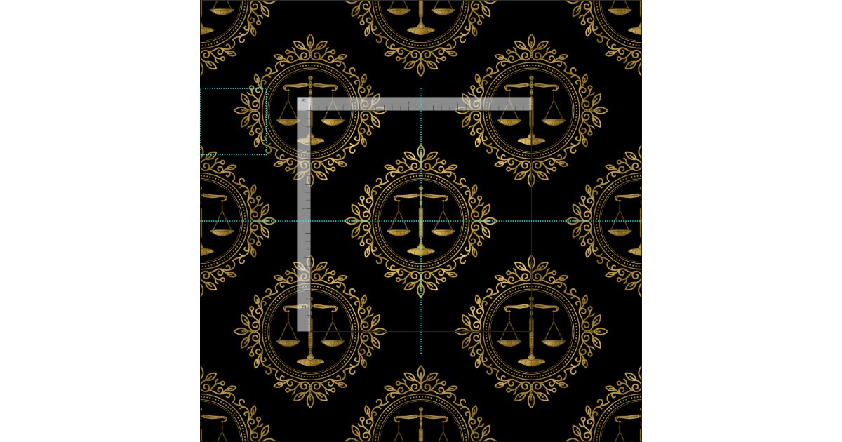 Elegant Scales of Justice Lawyer Fabric
