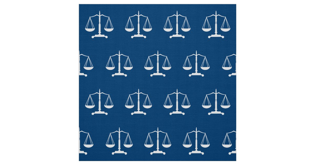 Elegant Scales of Justice Lawyer Fabric Zazzle