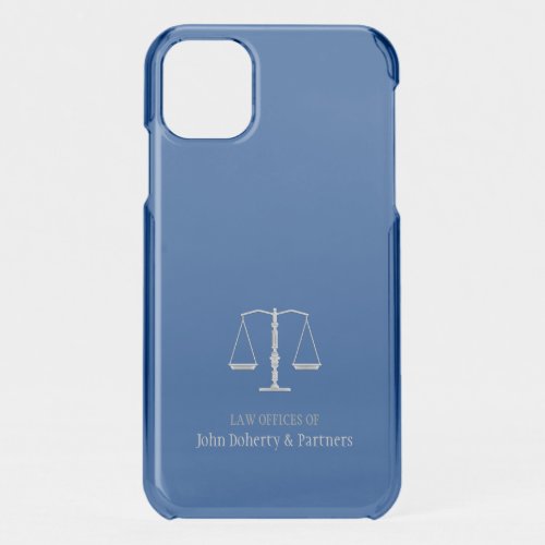 Elegant Scales of Justice  Lawyer iPhone 11 Case