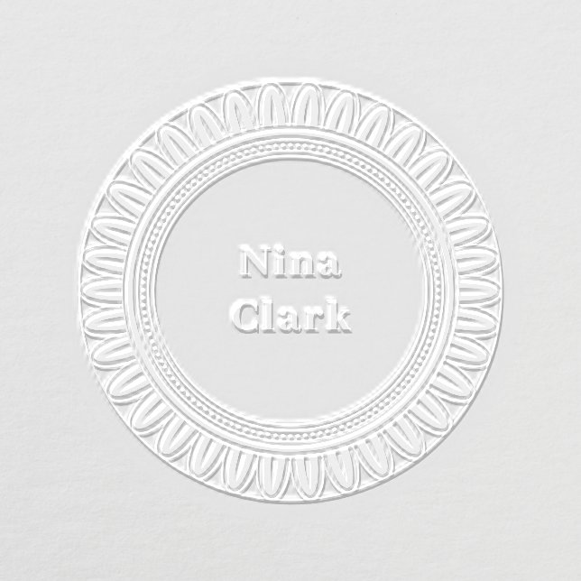 Elegant Scallop Circle Embosser (Design)