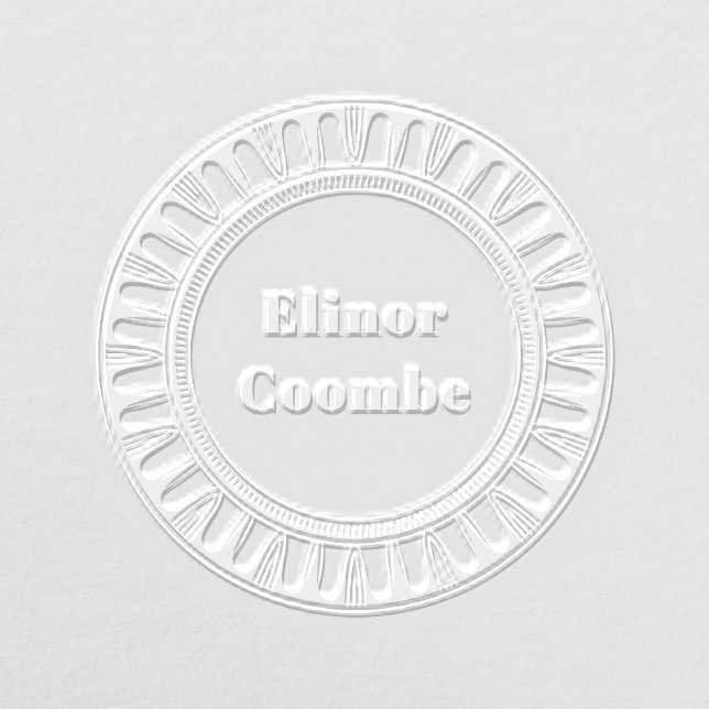 Elegant Scallop Circle Embosser (Design)