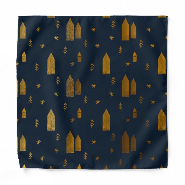 Elegant Scandinavian Christmas Bandana (Front)