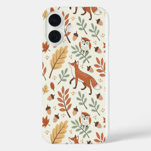 Elegant Scandinavian Fall Pattern iPhone 16 Case