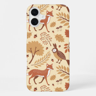 Elegant Scandinavian Fall Pattern iPhone 16 Plus Case