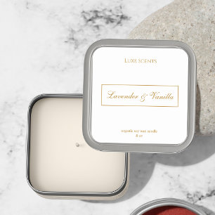 Elegant Scented Candle Square label 