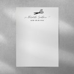 Elegant Scissors Hairdresser Personal Stationery<br><div class="desc">Minimal design with simple scissor silhouette to personalize with your name and text.</div>