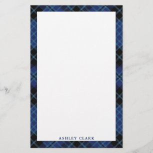 Elegant Scottish Clergy Tartan Plaid Stationery