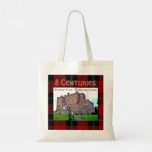 Elegant Scottish Ramsay Clan Castle Tartan Tote Bag