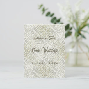 Elegant Scribble Pattern Postcard