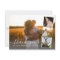 Elegant Script 4 Photo Collage Wedding Thank You