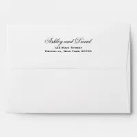 A7 Invitation Envelopes with Gold Lining for Wedding (White, 5x7