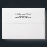 Elegant Script 5x7 Invitation Envelope<br><div class="desc">A great design for Invitations, Thank You Cards, RSVP’s, etc. Can be used for special occasions like Weddings, Bridal Showers, Save the Dates, Baby Showers, Gender Reveals, Birthdays, Anniversaries, Graduation, and Retirements, or holiday celebrations such as Christmas, New Year’s Eve, Halloween, Thanksgiving and any party in between . Envelope Color...</div>
