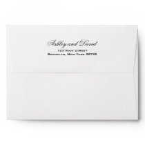 Elegant Script 5x7 Invitation Envelope Elegant Script 5x7 Invitation Envelope