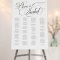 Elegant Script Alphabetical Wedding Seating Chart
