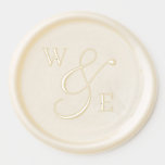 Elegant Script Ampersand Initials Monogram Wedding Wax Seal Sticker<br><div class="desc">Elegant Script Ampersand Initials Monogram Wedding Wax Seal Sticker are the perfect way to add a touch of elegance and sophistication to your wedding invitations, save-the-dates, and thank-you cards. Please click the "Customize it" button and use our design tool to modify this template. Check out the Graphic Art Design store...</div>
