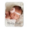 Elegant Script Baby Girl Photo Birth
