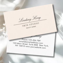 Elegant Script | Beige Salon Business