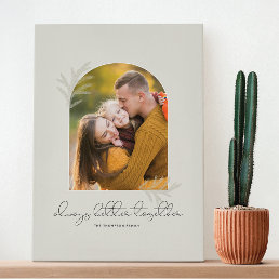 Elegant Script | Better together Family Photo Arch Canvas Print