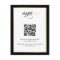 Elegant Script Black and Gold Wedding QR Code