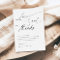 Elegant Script Black and White Classic Wedding