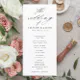 Elegant Script Black and White Wedding Programs | Zazzle
