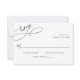 Elegant Script Black and White Wedding Simple