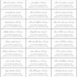 Elegant Script Black White Wedding Guest Address  Sticker<br><div class="desc">Modern Elegant Script Black and White Minimalist Wedding Guest Name Address custom personalized Labels Stickers. The guest name is written in a cursive swirly hand lettered swash tail font script. This has 24 stickers.</div>