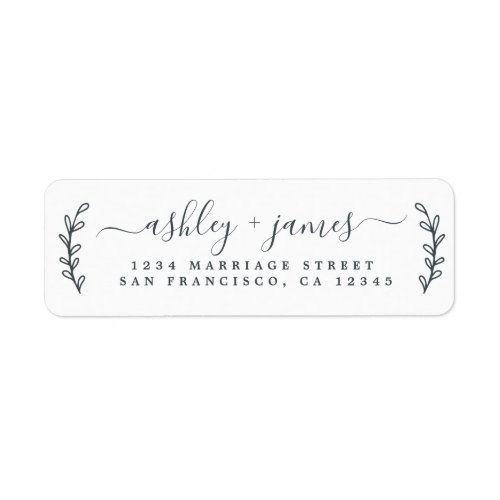 RETURN ADDRESS LABELS - CHIC INVITATION SUITES
