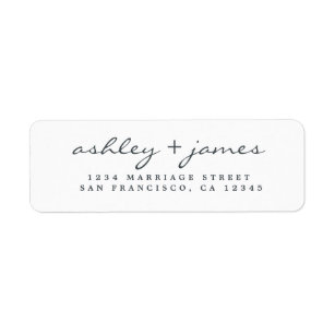 Wedding Return Address Labels | Zazzle