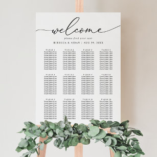 Template Wedding Seating Charts