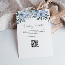 elegant script blue floral wedding website