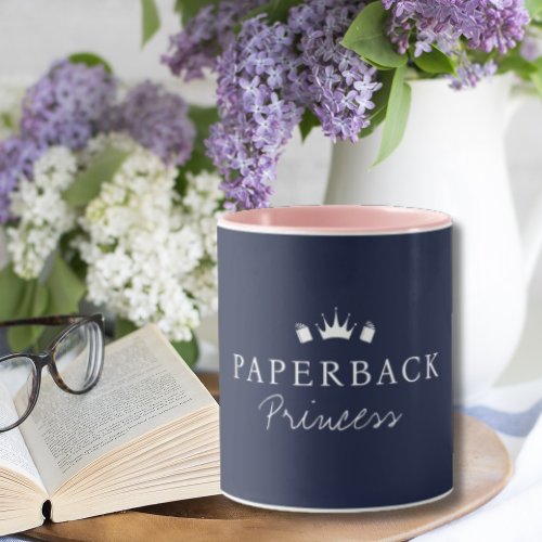 Elegant Script Book Lovers Paperback Princess  Mug
