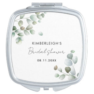 Elegant Script Bridal Shower Compact Mirror