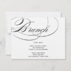 Elegant Script Brunch Invitation - Black