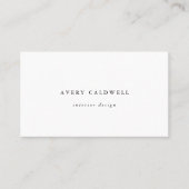 Elegant Script Business Card (Front)