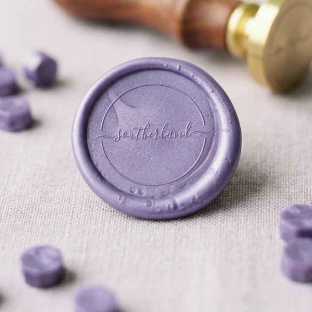 Elegant Script Calligraphy Last Name Wax Seal Stamp (Elegant Script Calligraphy Last Name Wax Seal Stamp)