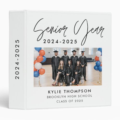 Elegant Script Calligraphy Senior Year High School